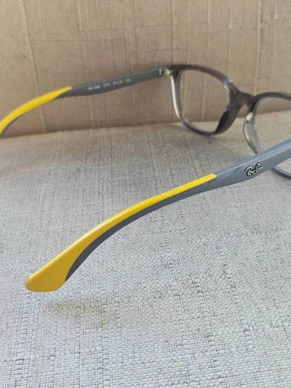 Ray-Ban Youth Eyeglasses Frame Gray/Yellow Tone Eyewear RB1586 3774 Glasses